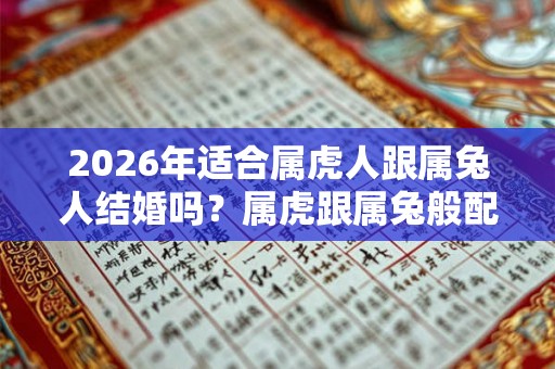 2026年适合属虎人跟属兔人结婚吗？属虎跟属兔般配吗？