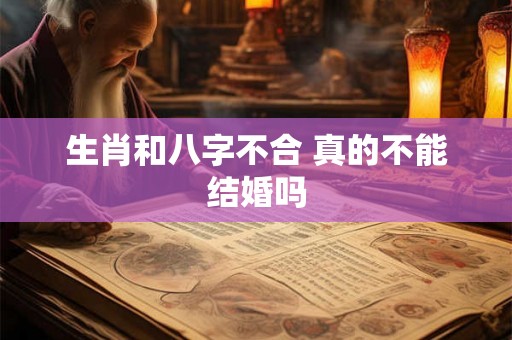 生肖和八字不合 真的不能结婚吗 生肖和八字不合 真的不能结婚吗