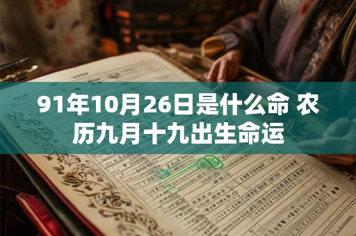 91年10月26日是什么命 农历九月十九出生命运