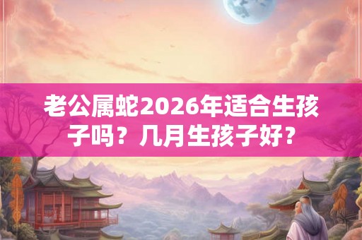 老公属蛇2026年适合生孩子吗？几月生孩子好？