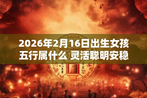 2026年2月16日出生女孩五行属什么 灵活聪明安稳富足
