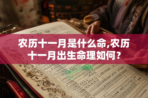农历十一月是什么命,农历十一月出生命理如何？