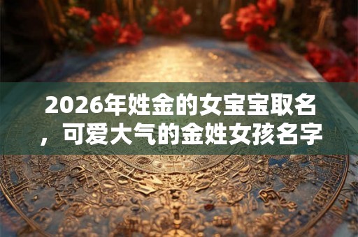 2026年姓金的女宝宝取名，可爱大气的金姓女孩名字