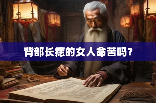 背部长痣的女人命苦吗？