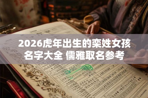 2026虎年出生的栾姓女孩名字大全 儒雅取名参考