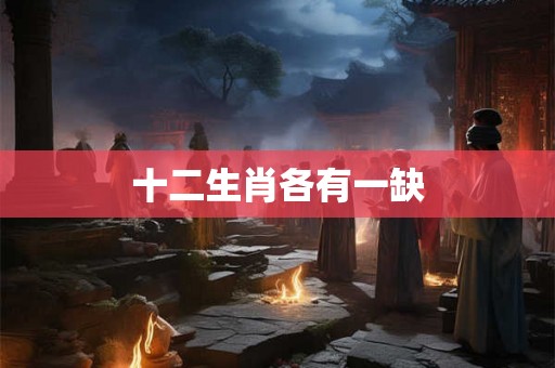 十二生肖各有一缺