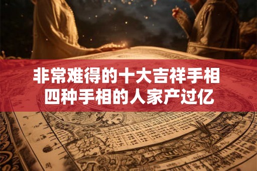 非常难得的十大吉祥手相 四种手相的人家产过亿