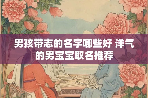 男孩带志的名字哪些好 洋气的男宝宝取名推荐 男孩带志的名字哪些好 洋气的男宝宝取名推荐