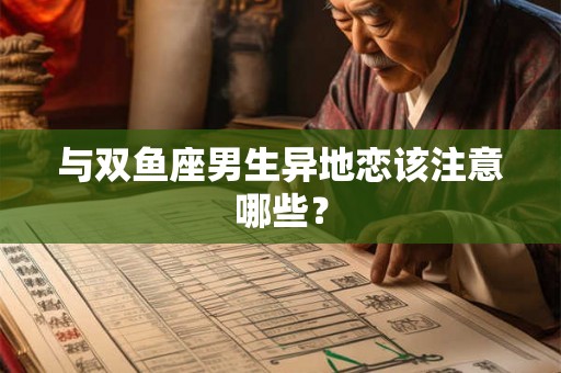 与双鱼座男生异地恋该注意哪些？