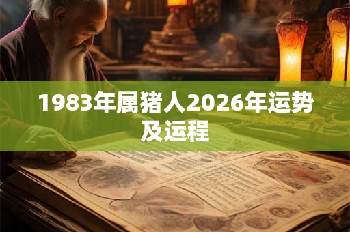 1983年属猪人2026年运势及运程