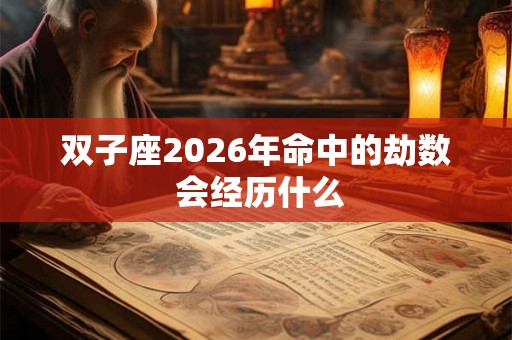 双子座2026年命中的劫数 会经历什么