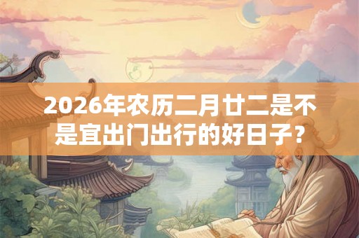 2026年农历二月廿二是不是宜出门出行的好日子? 2026年农历二月廿二是不是宜出门出行的好日子?