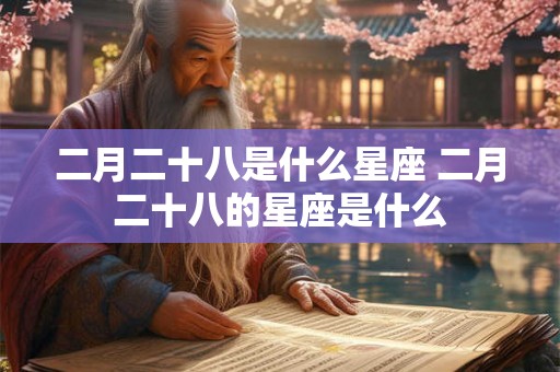二月二十八是什么星座 二月二十八的星座是什么 二月二十八是什么星座 二月二十八的星座是什么