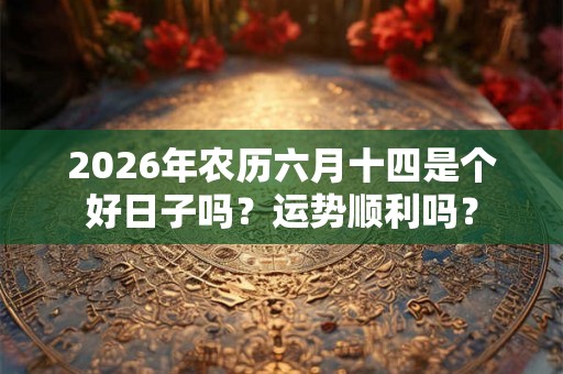 2026年农历六月十四是个好日子吗?运势顺利吗? 2026年农历六月十四是个好日子吗?运势顺利吗?