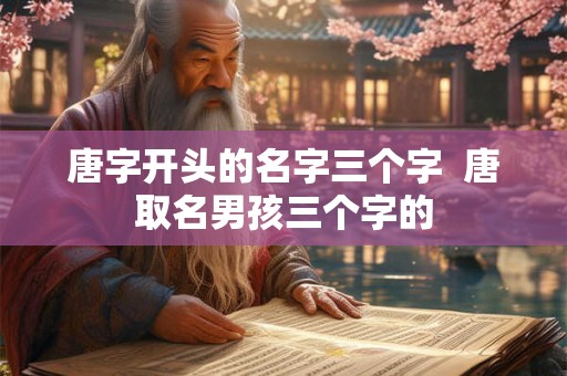唐字开头的名字三个字  唐取名男孩三个字的