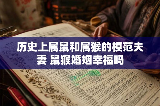 历史上属鼠和属猴的模范夫妻 鼠猴婚姻幸福吗 历史上属鼠和属猴的模范夫妻 鼠猴婚姻幸福吗