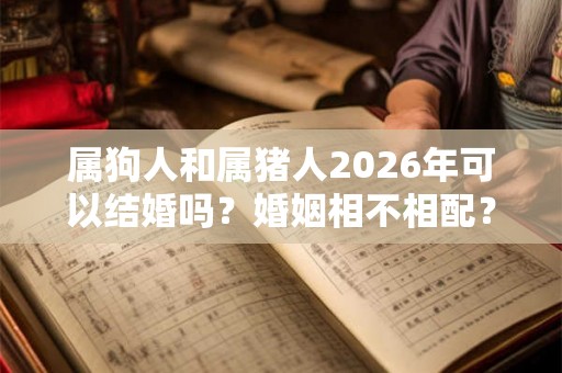 属狗人和属猪人2026年可以结婚吗？婚姻相不相配？