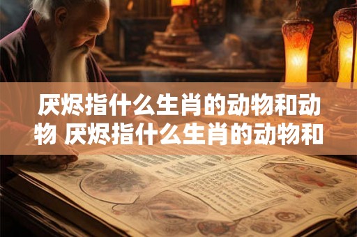厌烬指什么生肖的动物和动物 厌烬指什么生肖的动物和动物名字