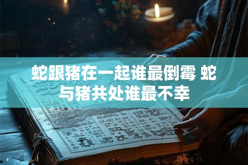 蛇跟猪在一起谁最倒霉 蛇与猪共处谁最不幸