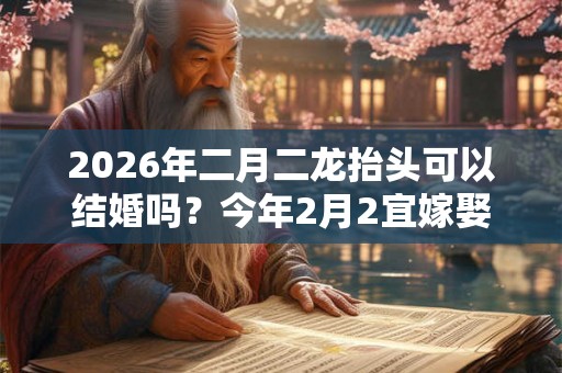 2026年二月二龙抬头可以结婚吗？今年2月2宜嫁娶吗