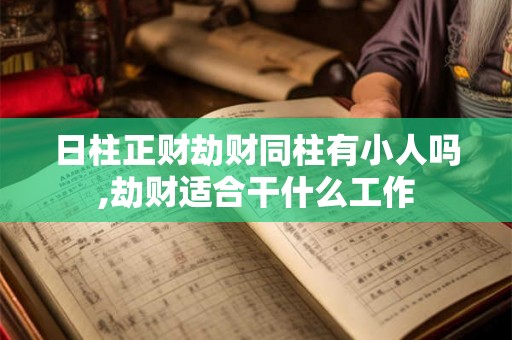 日柱正财劫财同柱有小人吗,劫财适合干什么工作