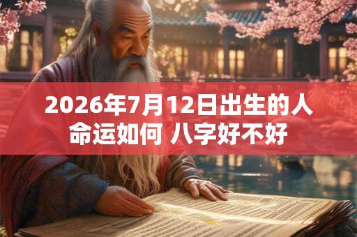2026年7月12日出生的人命运如何 八字好不好