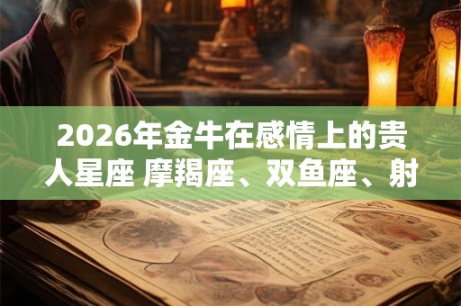 2026年金牛在感情上的贵人星座 摩羯座、双鱼座、射手座