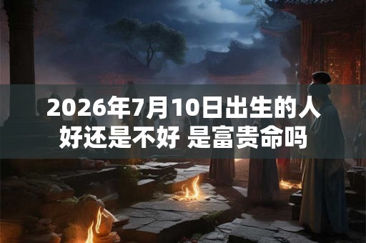 2026年7月10日出生的人好还是不好 是富贵命吗
