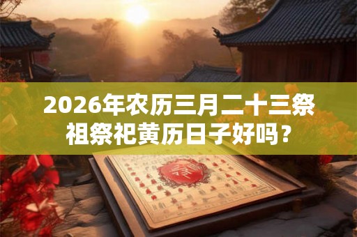 2026年农历三月二十三祭祖祭祀黄历日子好吗？