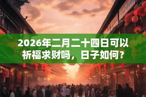 2026年二月二十四日可以祈福求财吗,日子如何? 2026年二月二十四日可以祈福求财吗,日子如何?