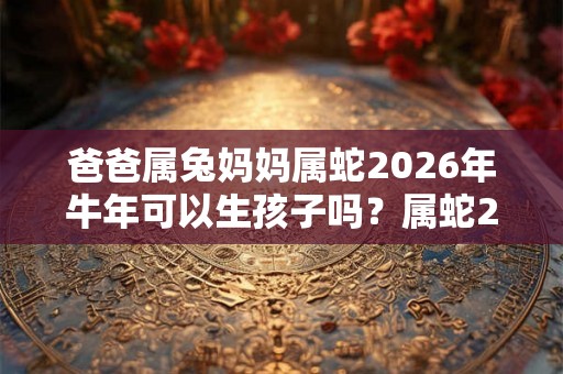 爸爸属兔妈妈属蛇2026年牛年可以生孩子吗？属蛇2026年运势？