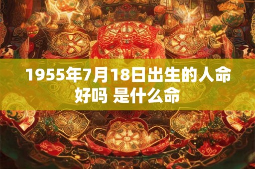 1955年7月18日出生的人命好吗 是什么命