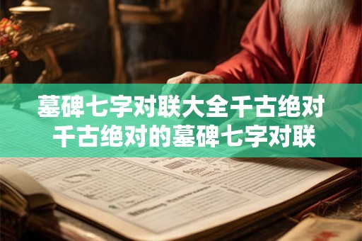 墓碑七字对联大全千古绝对 千古绝对的墓碑七字对联大全在哪里能找到