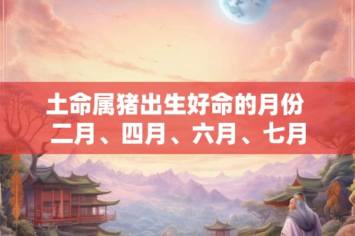 土命属猪出生好命的月份 二月、四月、六月、七月