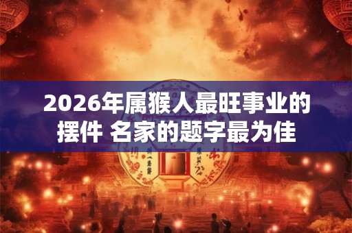 2026年属猴人最旺事业的摆件 名家的题字最为佳