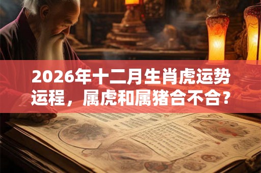 2026年十二月生肖虎运势运程，属虎和属猪合不合？