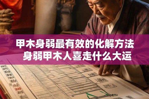 甲木身弱最有效的化解方法  身弱甲木人喜走什么大运
