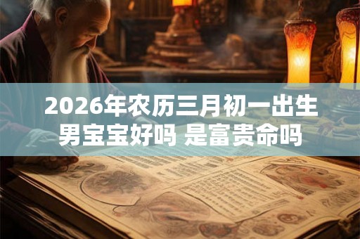 2026年农历三月初一出生男宝宝好吗 是富贵命吗
