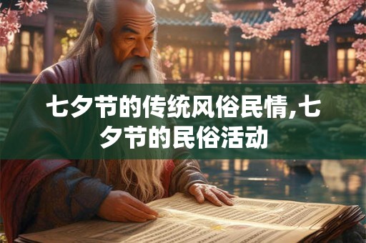 七夕节的传统风俗民情,七夕节的民俗活动