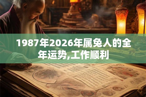 1987年2026年属兔人的全年运势,工作顺利 1987年2026年属兔人的全年运势,工作顺利