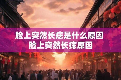脸上突然长痣是什么原因 脸上突然长痣原因 脸上突然长痣是什么原因 脸上突然长痣原因