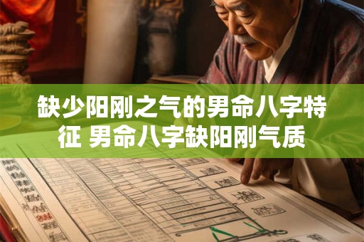 缺少阳刚之气的男命八字特征 男命八字缺阳刚气质