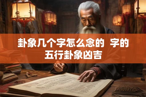 卦象几个字怎么念的  字的五行卦象凶吉