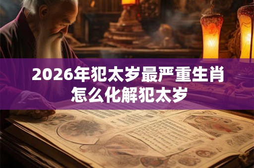 2026年犯太岁最严重生肖 怎么化解犯太岁