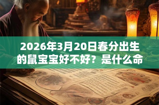 2026年3月20日春分出生的鼠宝宝好不好？是什么命？