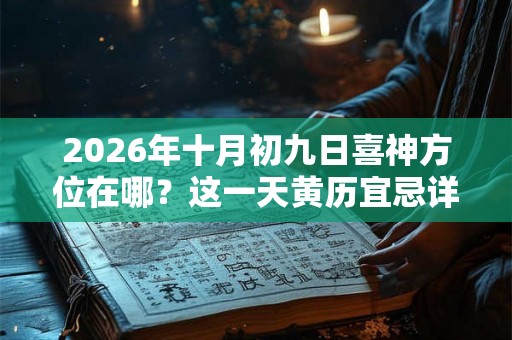 2026年十月初九日喜神方位在哪？这一天黄历宜忌详解