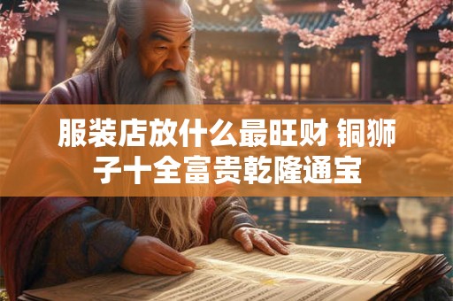 服装店放什么最旺财 铜狮子十全富贵乾隆通宝