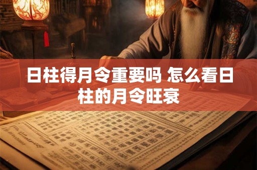 日柱得月令重要吗 怎么看日柱的月令旺衰