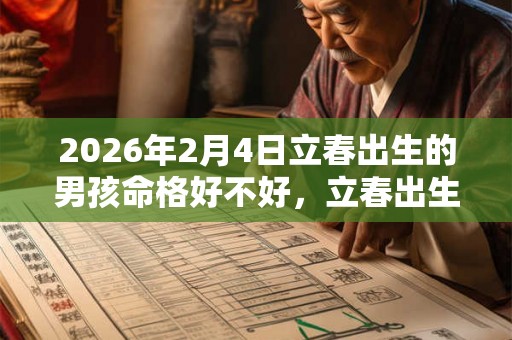 2026年2月4日立春出生的男孩命格好不好，立春出生的宝宝属什么？