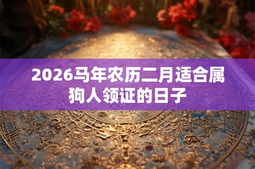 2026马年农历二月适合属狗人领证的日子